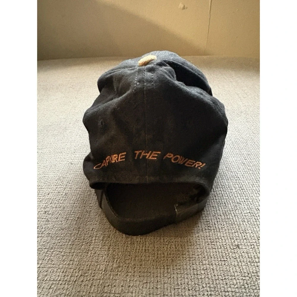 Vintage TaylorMade Burner Bubble Golf Hat Mens Adjustable Black Twill Suede USA